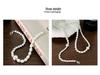 Yinruitai S925 Sterling Silver Freshwater Pearl Necklace & AB Chain Bracelet for Women