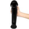 Übergroßer Analplug, großer schwarzer Dildo, Analdehner, Sexspielzeug, Fisting, realistischer Penis, Umschnalldildo, Femdom, BDSM, XXL-Pferdildo