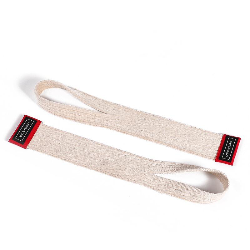 

Удобный ремень для становой тяги, фитнеса, тяжелой атлетики, для силы хвата, хлопковый ремень для тяжелой атлетики на запястья со штангой