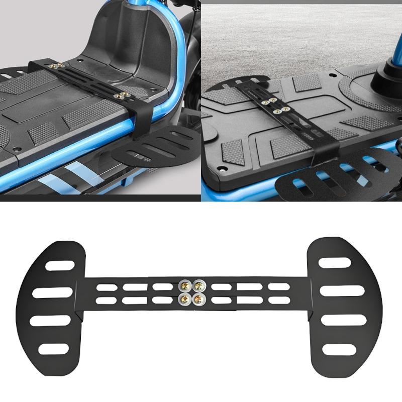 Electric Kickboard Deck Footrest Part, Front Support Piece with Sliding 20 To 35 Cm Metal Mount and Black Finish for Front Section Use and Deck Area