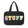 Polyester Travel Toiletry Bag With Dry Wet Separation And Hanging Design For Home And Travel Use
