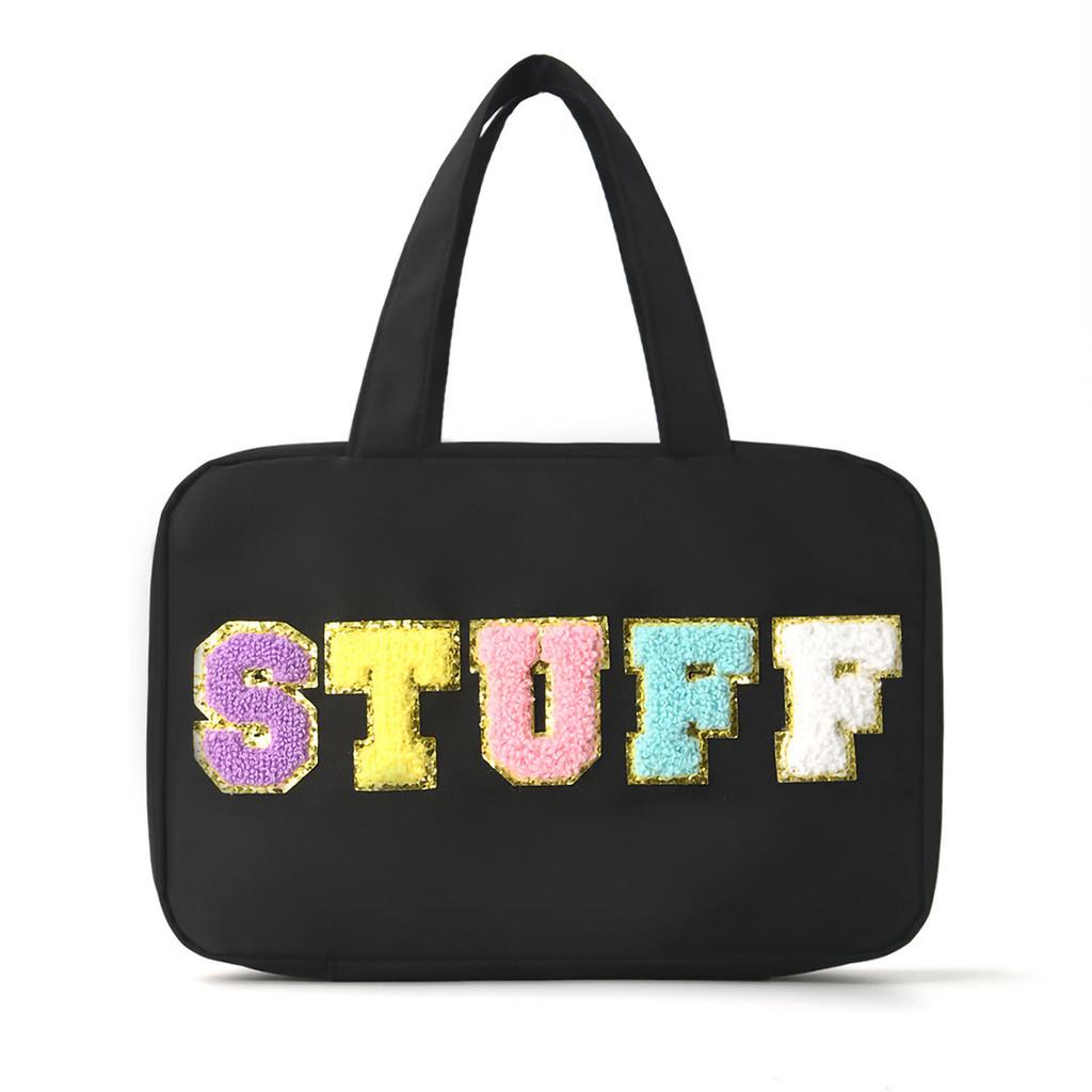 Polyester Travel Toiletry Bag With Dry Wet Separation And Hanging Design For Home And Travel Use