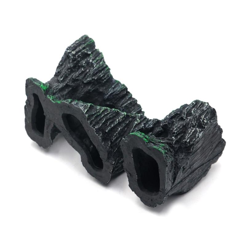 Aquariums Decorations Rockery Landscaping Resin Figurine Fishtanks Landscape Rockery Shelter Succulent Plant Ornaments