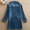 Spring Autumn Women's Denim Jacket Loose Casual Long Sleeve Jeans Outwear Plus Size 6XL Ladies Multi-pocket Windbreaker Coat