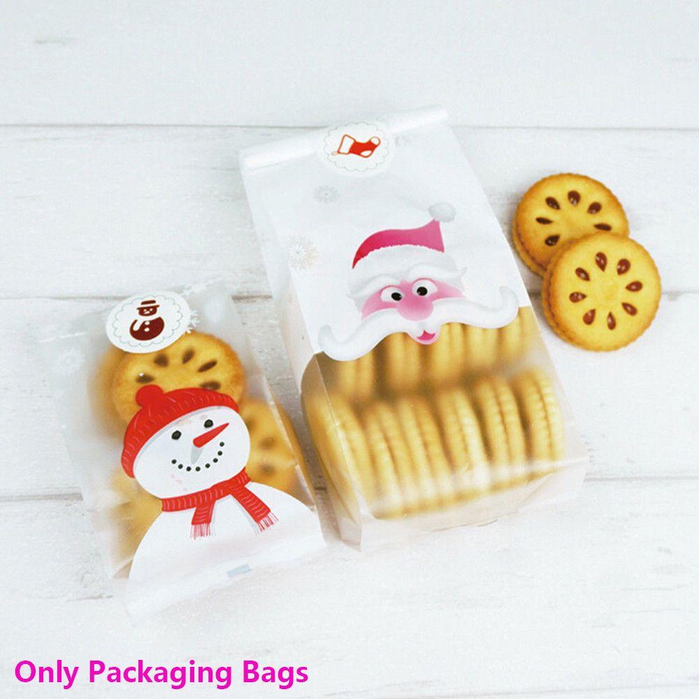 

Мода Дети Снеговик Вечеринка Расходные материалы Пластиковая упаковка Рождественские самоклеящиеся рождественские пакеты для конфет