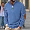 2025 Autumn/Winter Men's Outdoor Fleece Jacket with Stand-up Collar and Long Sleeves