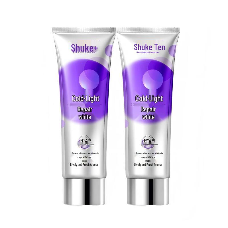 Отбеливающая фторидсодержащая зубная паста Shuke для коррекции цвета