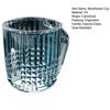 Mouthwash Cup Drop-Resistant Easy to Clean Transparent Bathroom Rinse Cup with Handle Bathroom Accessory