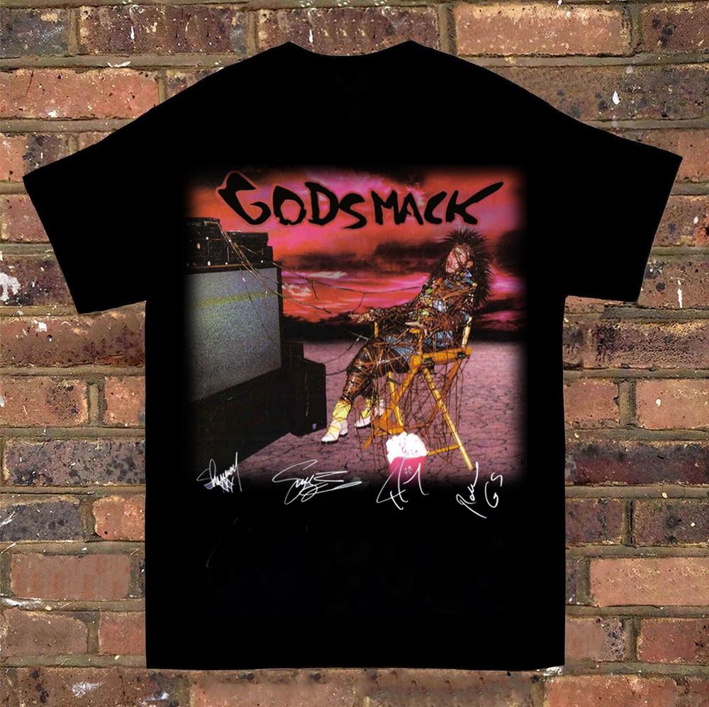 Rare Godsmack Cotton Gift For Fan Black S2345XL For Men Women TShirt Unisex T-Shirt XL