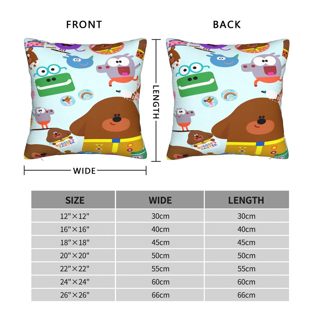 Pillow Case Hey-D-Duggees Soft Pillow Cover For Sofa Bedroom Home Decor Kawaii Pillowcases