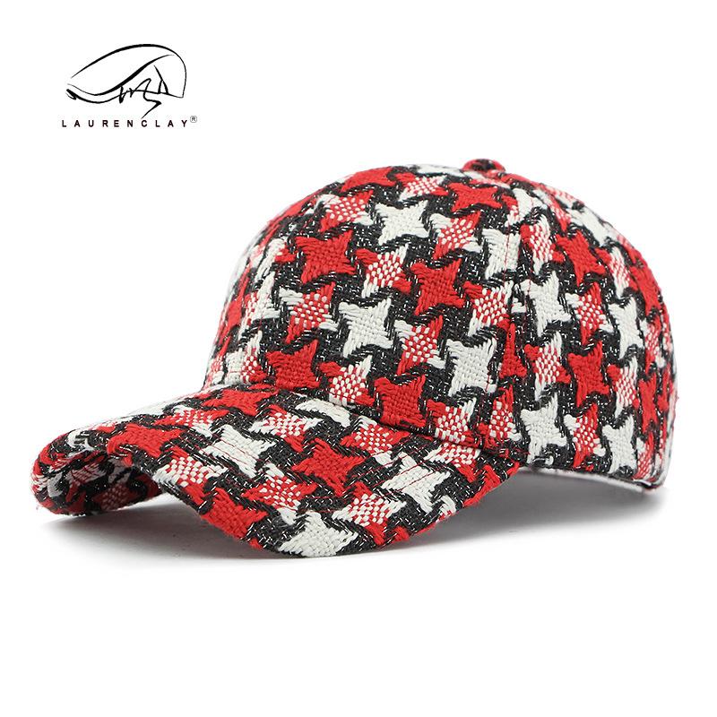 

Hat women s autumn and winter new thickened warm knitted hardtop baseball cap sunscreen visor cap cap tide Adjustable червоний