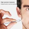 Thickened Stainless Steel Tweezers Beard Eyebrow Hair Removal Facial Hair Plucking Tool Flat Tip Design For Easy Grip Durable