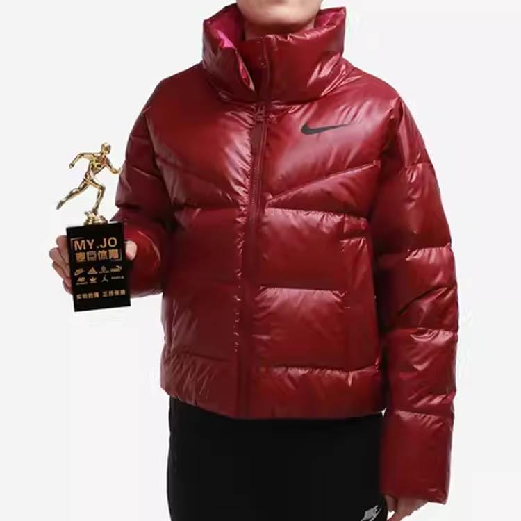 Nike Nsw Down-Fill Short Solid Color Sports Casual Down Jacket Women Jacket Red CU5814-638