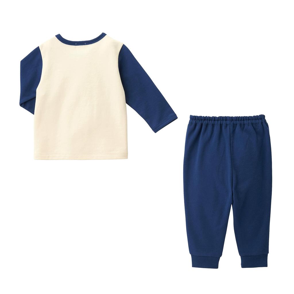 MIKIHOUSE HOT BISCUITS Loungewear for Boys and Girls, Navy Blue, Size 110cm, 73-7301-494