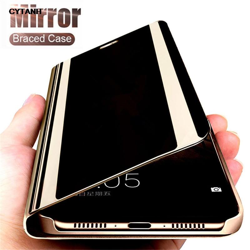 Mirror Flip Case For Samsung Galaxy S26 S25 S24 S23 S21 S20 Ultra Plus FE Cases For Samsung Note 20 10 Ultra Plus Carcasa Cover