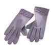 Warm Gloves Single Layer Women's Elegant Lace Houndstooth Outdoor Riding Cold Proof and Wind Proof Touch Screen Autumn and Winter Gloves