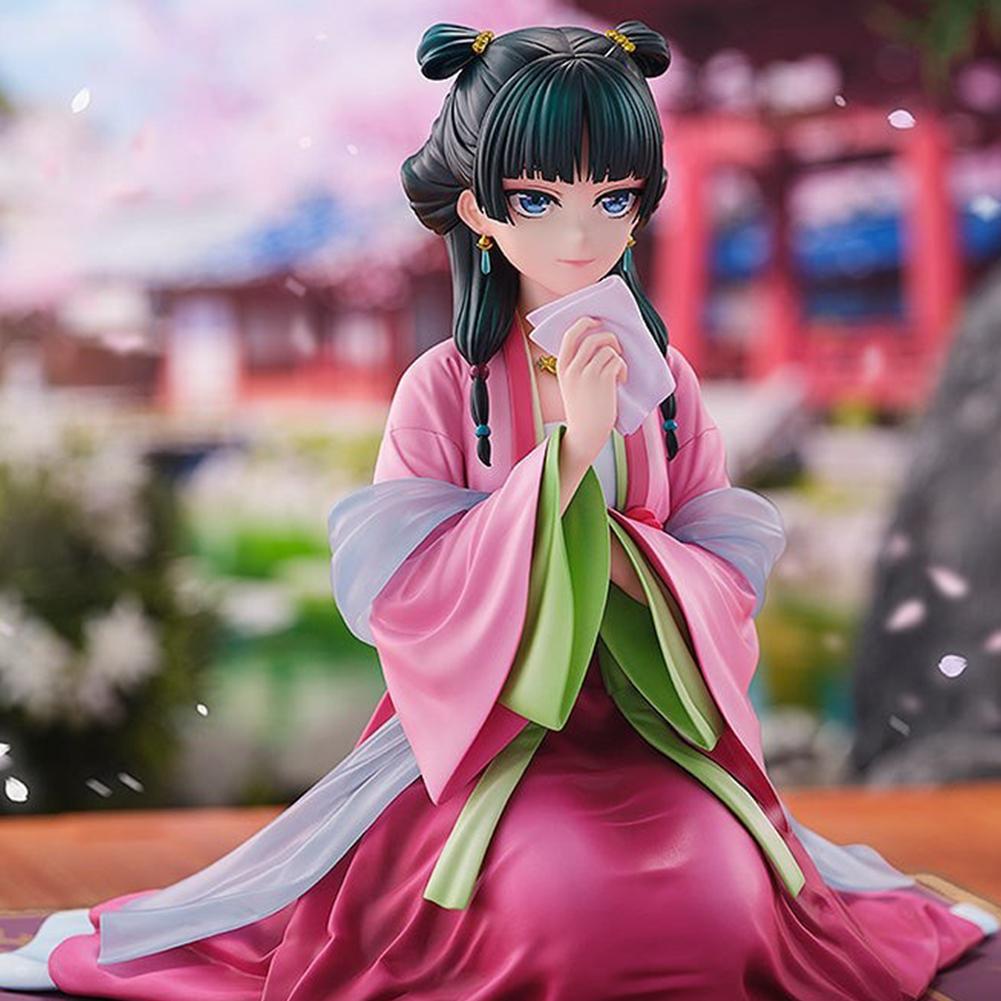 Anime Maomao Figur Rotes Kleid Maomao Actionfiguren PVC Niedliche Maomao Modell Desktop Ornamente Sammlung Maomao Figur Spielzeug Geschenke