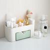 Cosmetic Organizer with Drawer - Makeup Brush Holder and Skincare Compartment Vanity Case