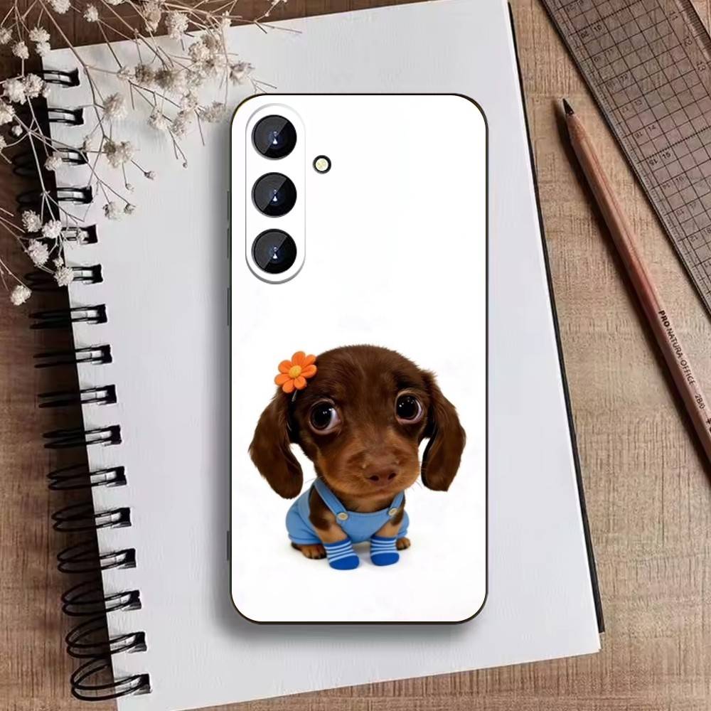 

Goofy Dogs Big eyes Phone Case For Samsung Galaxy A73,21,22,32,71,53,52,51,80,5G Soft Black Cover Samsung a50 30s 50s