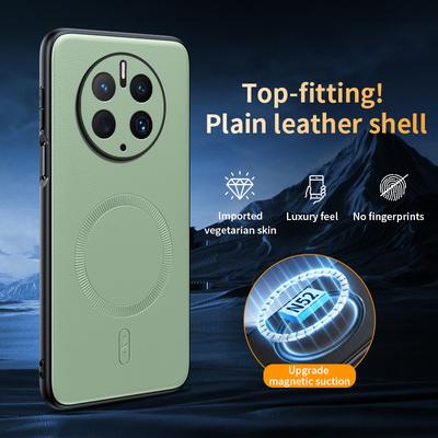Pro pouzdro Huawei Mate 50 Pro Magnetický kožený kryt štítu Pro Huawei Mate 50 Pro Vysoce kvalitní Neotiskující se Protiskluzový PC+TPU