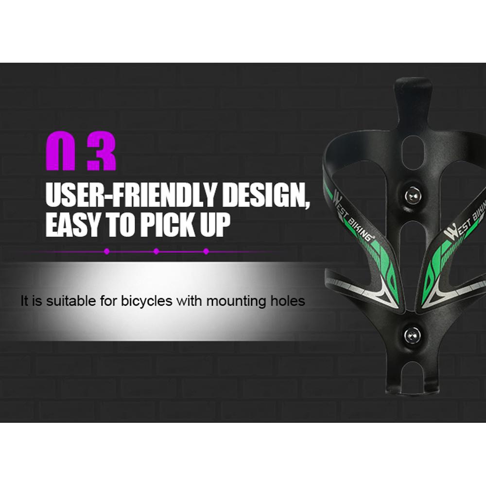 WEST BIKING Aluminum Alloy Water Bottle Holder Bicycle Cycle Drink Rack Cage Bottle Cup Ultralight Mount Bracket