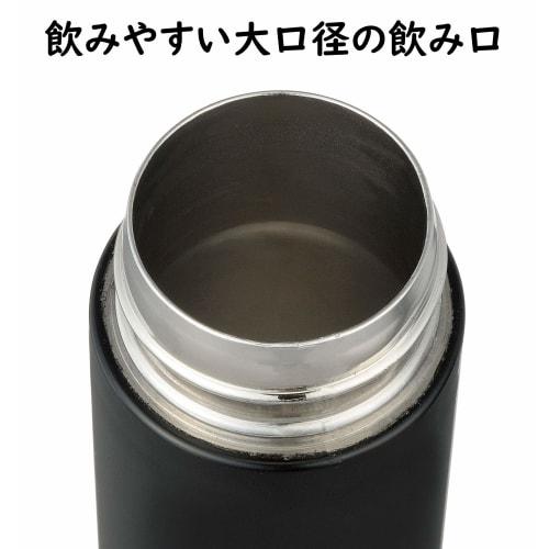 BASIC STANDARD Mini Vacuum Insulated Water Bottle, Black, 4.5cm Diameter X 13cm Height, 120ml Capacity (Smallest Pocket-Size) 2439451