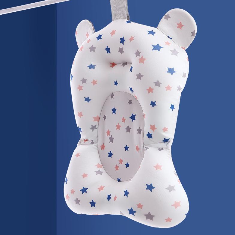 Scaffale per Bagnetto Bambino: Tappetino galleggiante e sacchetto a rete per neonati