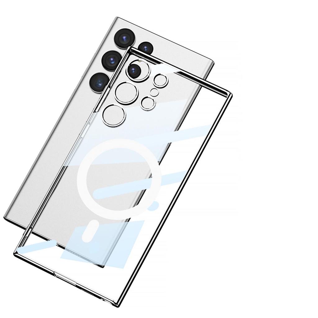 Samsung S24 Ultra Magnetic Wireless Charging TPU Transparent Phone Case
