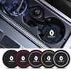 2PC PVC Silicone Car Coaster Water Cup Slot Mat Anti-slip Pad For Renault RS Clio Megane 2 3 4 Captur Trafic Scenic 2 Twingo Zoe R999