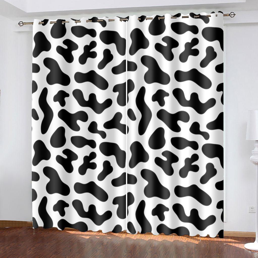 Zebra proužky Živé zvířecí vzory na okenní panely Závěsy do dětského pokoje Obývací pokoj Chodba Dekorace Kuchyně Závěsy