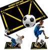 Football Footstep Training Mat Soccer Practicing Equipment Wear Resistant Dribble Control Shock Absorption