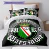 Legia Warszawa Pattern Bedding,Quilt Set Quilt Cover Pillowcase Home Birthday Gift(1 * duvet cover + 2 * pillowcase, without core)