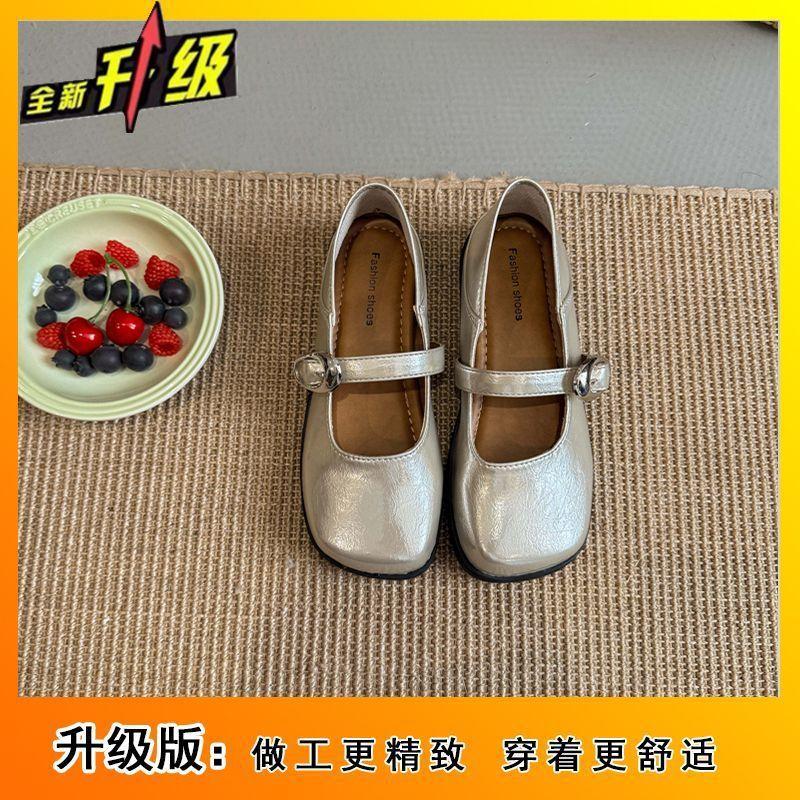 Fashion outerwear versatile Mary Jane shoes women's spring and summer 2025 new retro shallow mouth single shoes soft-soled shoes