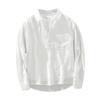 Loose Square Collar Long Sleeve Shirt Men's Pullover Outdoor Camping