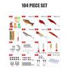 Advent Calendar Fishing Christmas Countdown, Fishing Tackle Advent Calendar For Fish Adult Men Teen Boys 24-Day Countdown 104pcs