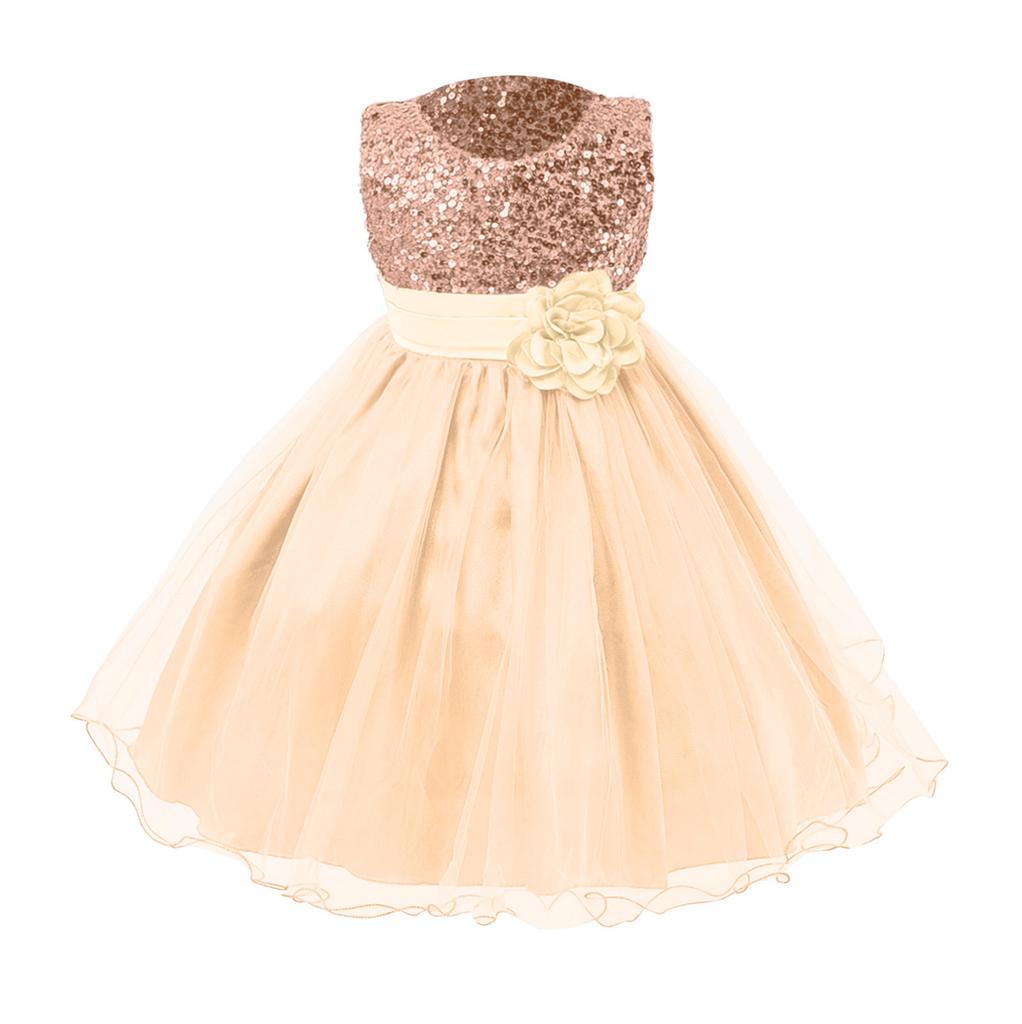 Floral  Princess Bridesmaid Pageant Gown Birthday Party Wedding Dress