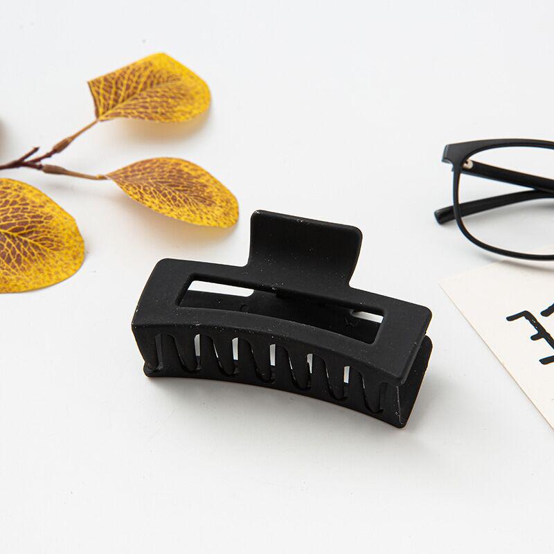 Frosted PS Material Rectangular Claw Hair Clip.