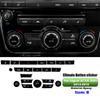 Black Epoxy Button Sticker for Jaguar XF X250 XK XKR XJ XJL Car Interior Refinishing Trim Cover for Dashboard Center Console