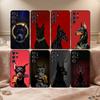 Doberman Dog Phone Case For Samsung S26,S25,24,23,22,30,21,10,9,Ultra,Plus,Lite,FE Soft Black Case