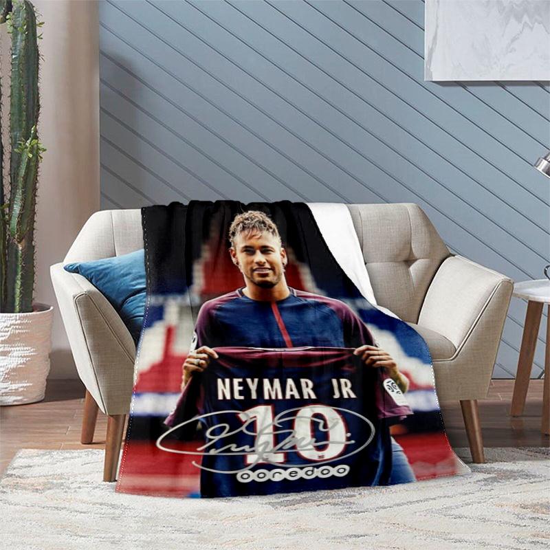 Santos FC Brazilian football player striker Neymar da Silva Santos Júnior blanket portable four season home bed office travel break warm blanket H1