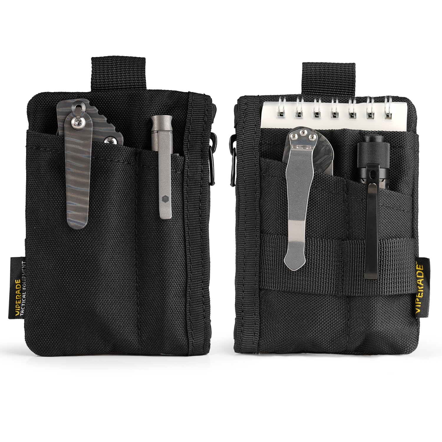 

VIPERADE VE28 EDC 500D Compact EDC Pocket Organizer with Molle Expandable Tool Storage Small Coin Army Knife Pocket Pouch 6-in-1 Pouch, Bag, чорний