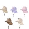 Windproof Rope Kids Shawl Sun Hat Breathable Baby Sun Protection Hat Capybara Fisherman Hat  Spring