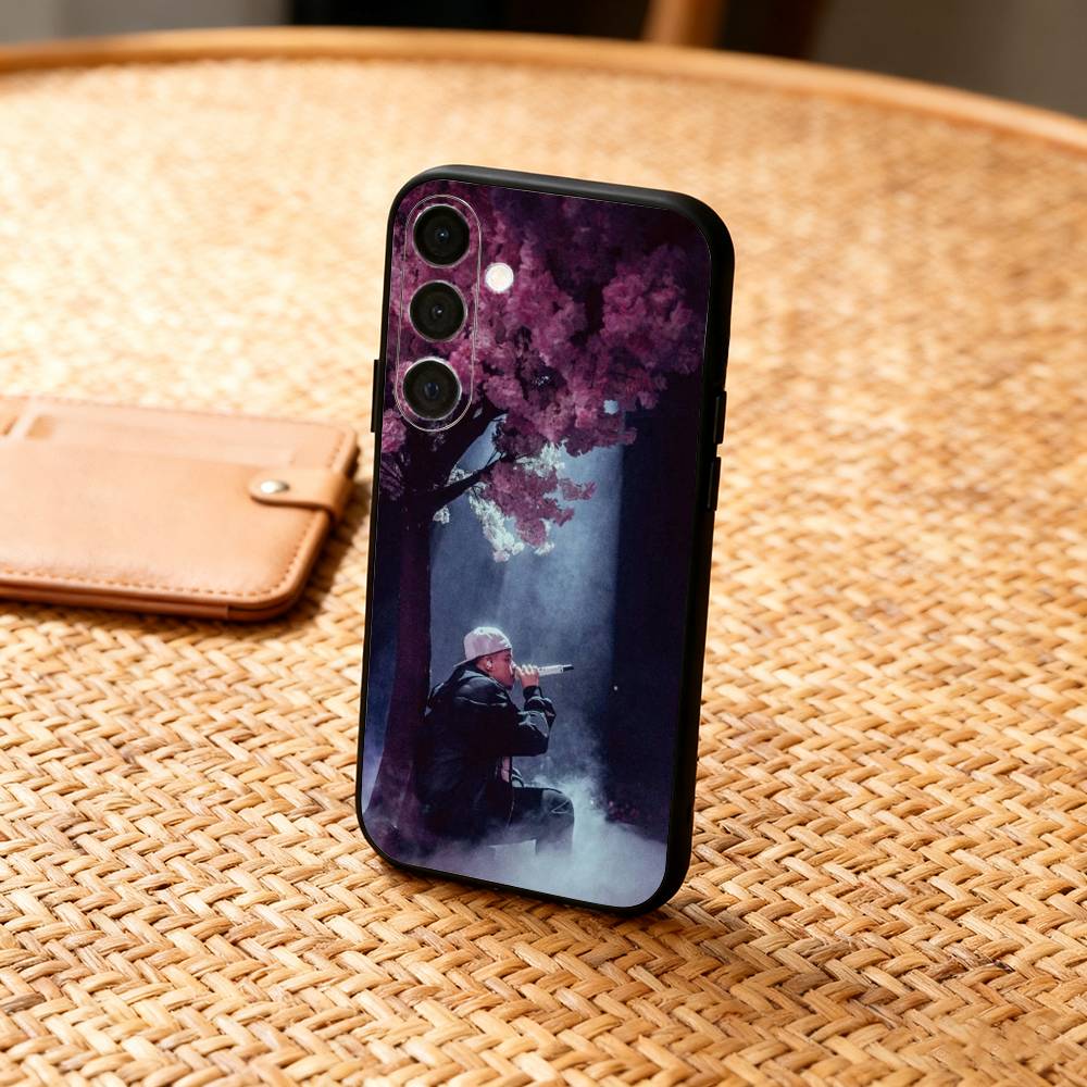 S-Saiko Singer Sakura Phone Case For Samsung A73,72,71,A52,51,40,41,A22,A32,31,A13, Soft Black Shell
