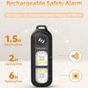 Four-Color Flashing Light Personal Alarm Rechargeable 130DB Loud Siren Safety Alarm Waterproof Strobe Light