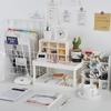 Multifunctional Shelves Double-layer Storage Shelf Desktop Storage Rack Plastic Desk Shelves Cosmetic Sundries Organizer Storage
