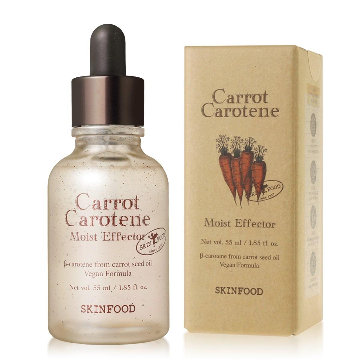 SKINFOOD Carrot Carotene Moist Effector Ampoule 55ml - Intensive Hydrating & Soothing Vegan Serum - Radiant Korean Skincare