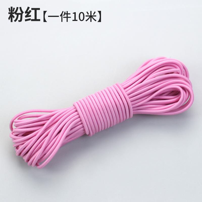 10M Rundes Farbiges Elastikband Gummiband Strapazierfähige Rindersehne Feines Springseil Elastisches Seil DIY Bekleidungszubehör Haarseil