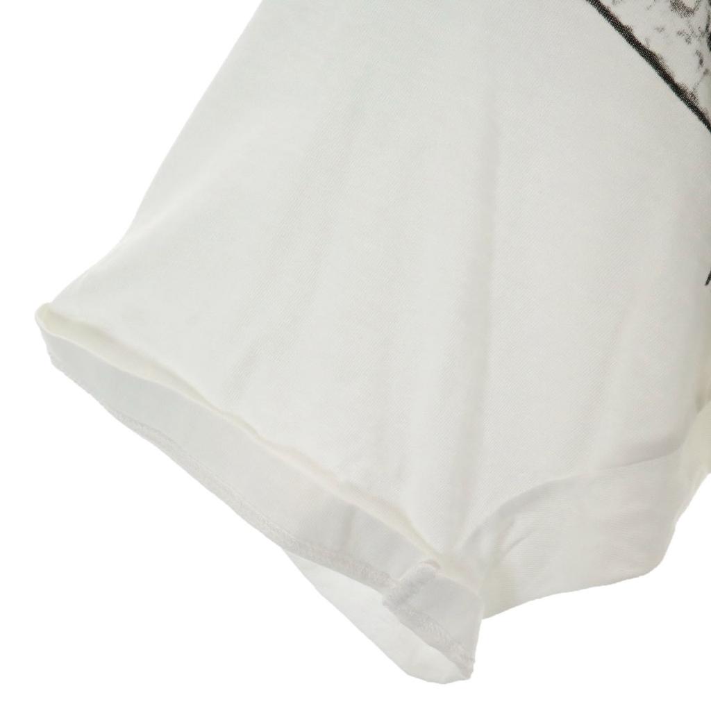 Hydrogen Made In Italy Skull Print Short Sleeve Vintage Processing T-shirt Men's Used