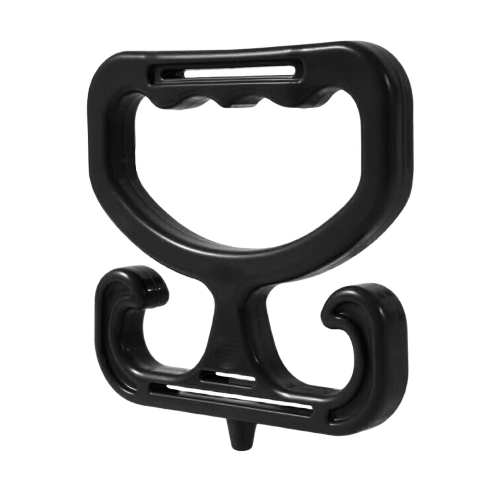 

Упаковка из 1/2 портативных сумок для продуктов, прочный держатель для сумок для покупок с удобной ручкой для продуктов и многого другого 1 чёрный