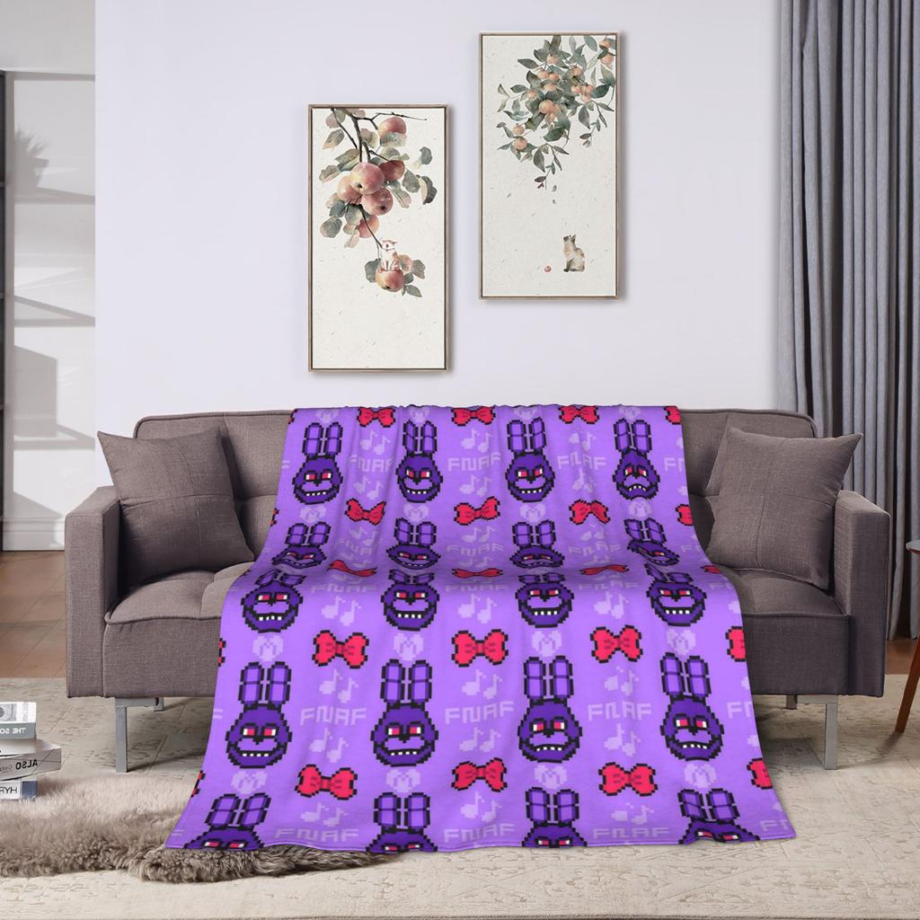 Bei Freddys Phantom Freddy Decken Fleece Herbst FNAF Spiel Atmungsaktiv Warm Überwürfe für Bettwäsche Schlafzimmer Bettwäsche Überwürfe